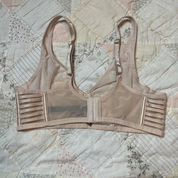 victoria’s secret unlined plunge bra size 34b pale nude pink - Picture 2 of 6